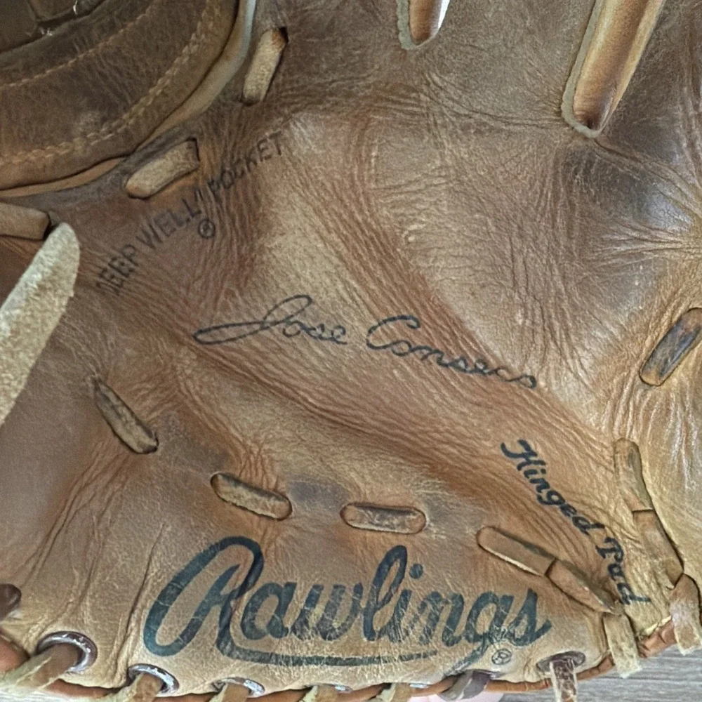 Vintage Rawlings Glove RBG36 Jose Canseco Fastback Baseball Softball